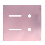 Placa p/ 2 Interruptores + 2 furos 4x4 - Novara Glass Ouro Rose